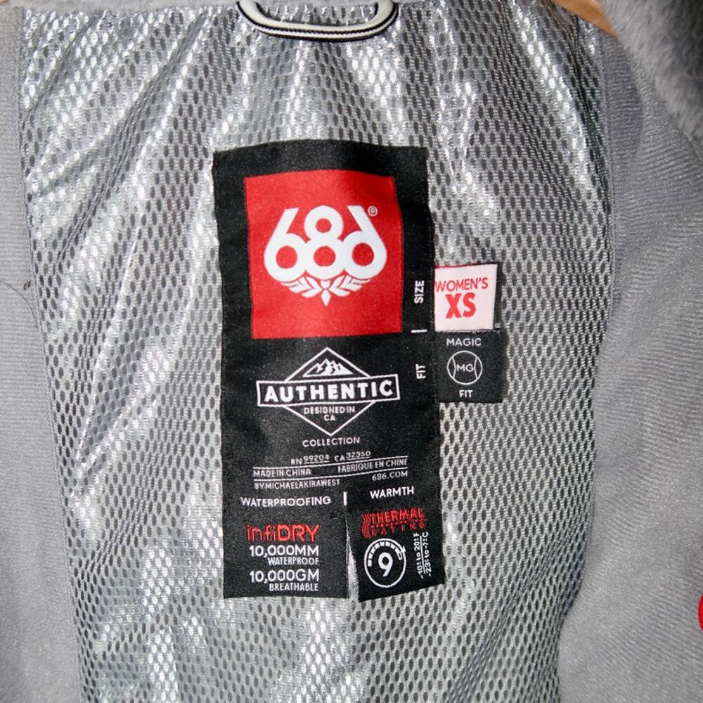 686 Authentic Rhythm Geometric Jacket Womens XS P… - image 4